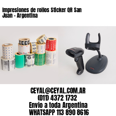 Impresiones de rollos Sticker QR San Juan – Argentina