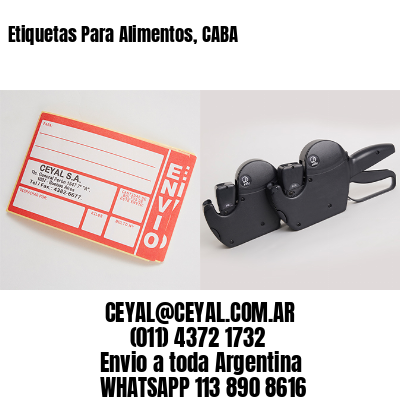Etiquetas Para Alimentos, CABA