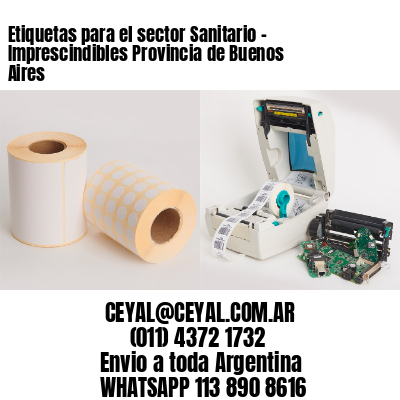 Etiquetas para el sector Sanitario – Imprescindibles Provincia de Buenos Aires