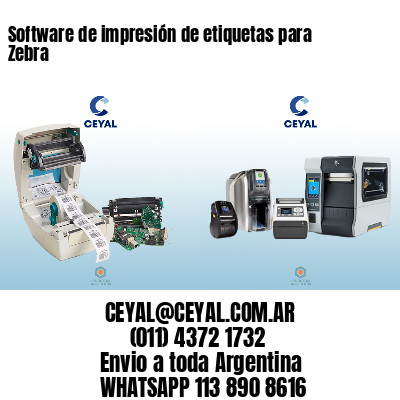 Software de impresión de etiquetas para Zebra