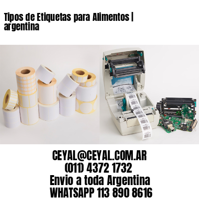 Tipos de Etiquetas para Alimentos |  argentina