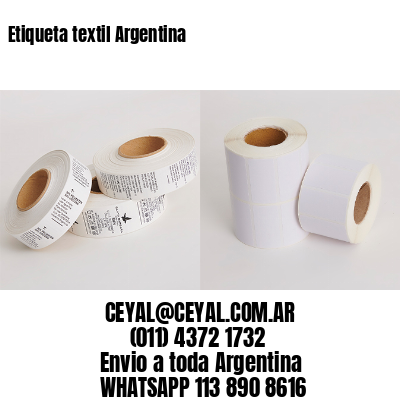 Etiqueta textil Argentina