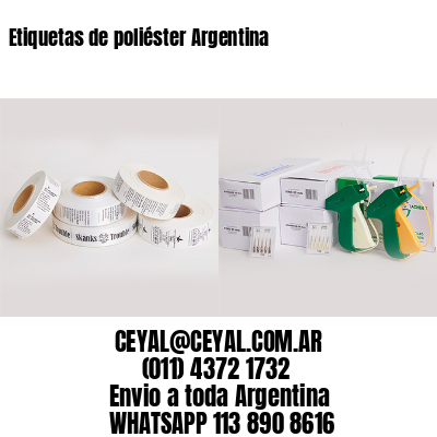 Etiquetas de poliéster Argentina