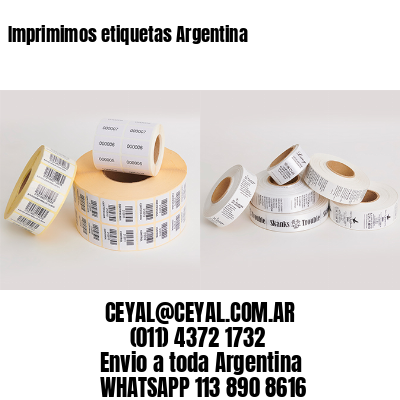 Imprimimos etiquetas Argentina