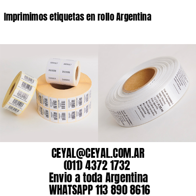 Imprimimos etiquetas en rollo Argentina