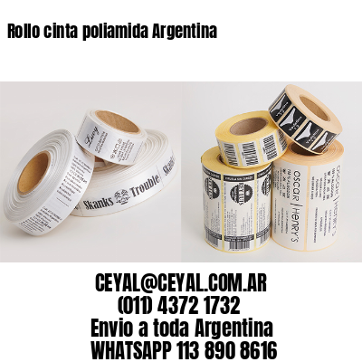Rollo cinta poliamida Argentina