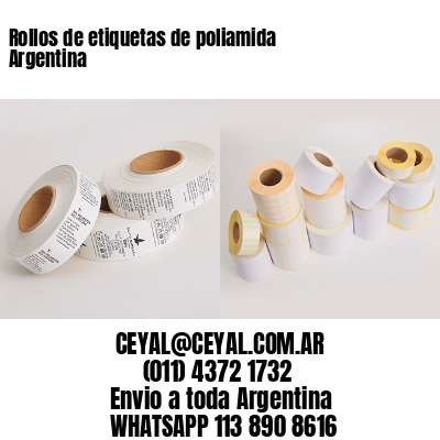 Rollos de etiquetas de poliamida Argentina