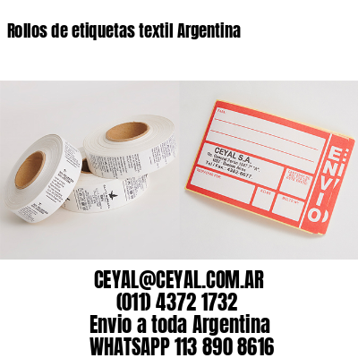 Rollos de etiquetas textil Argentina