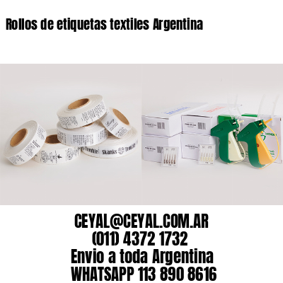 Rollos de etiquetas textiles Argentina
