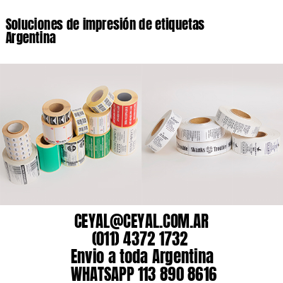 Soluciones de impresión de etiquetas Argentina