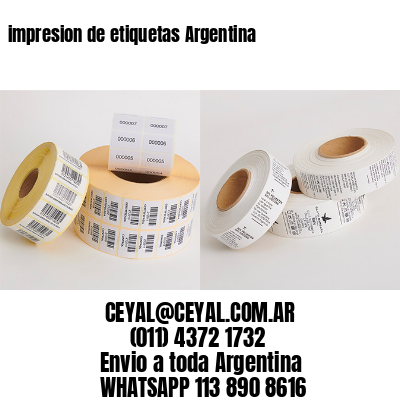 impresion de etiquetas Argentina