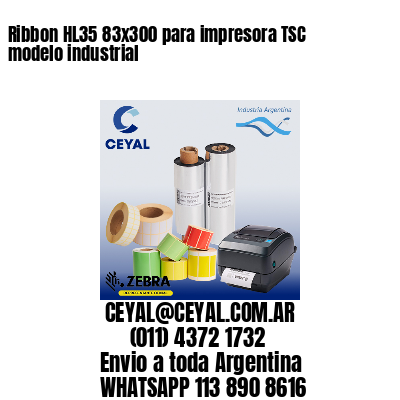 Ribbon HL35 83×300 para impresora TSC modelo industrial