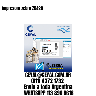impresora zebra ZD420
