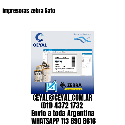 impresoras zebra Sato