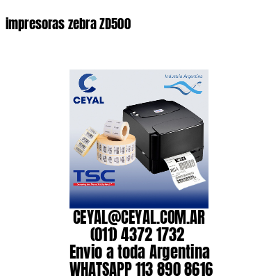 impresoras zebra ZD500