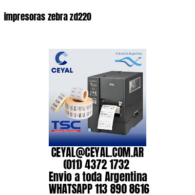impresoras zebra zd220