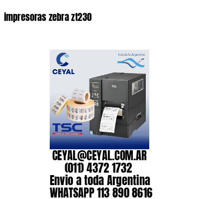 impresoras zebra zt230