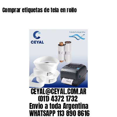 Comprar etiquetas de tela en rollo