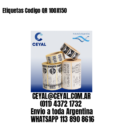 Etiquetas Codigo QR 100X150