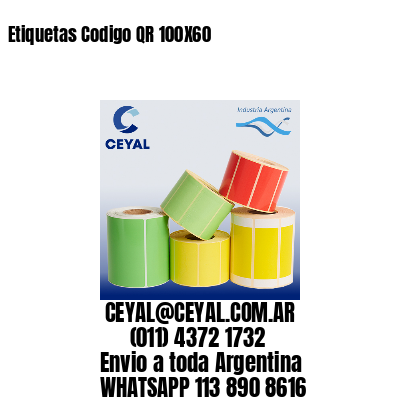 Etiquetas Codigo QR 100X60