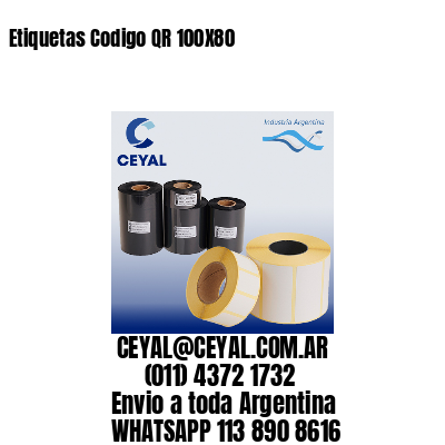Etiquetas Codigo QR 100X80