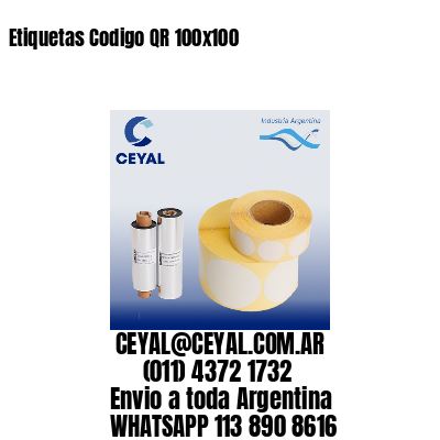 Etiquetas Codigo QR 100×100