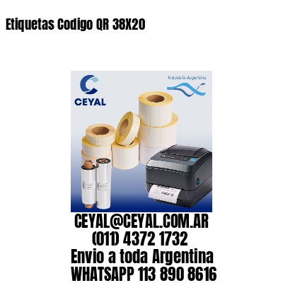 Etiquetas Codigo QR 38X20