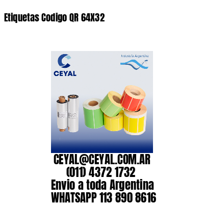 Etiquetas Codigo QR 64X32