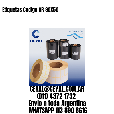 Etiquetas Codigo QR 80X50