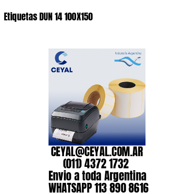 Etiquetas DUN 14 100X150