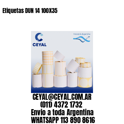 Etiquetas DUN 14 100X35