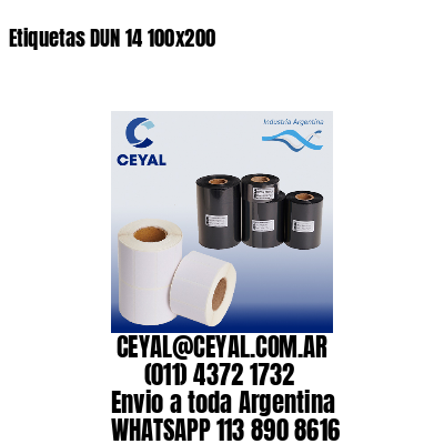 Etiquetas DUN 14 100×200