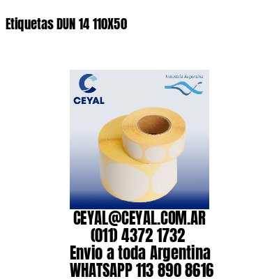 Etiquetas DUN 14 110X50