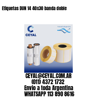 Etiquetas DUN 14 40×30 banda doble