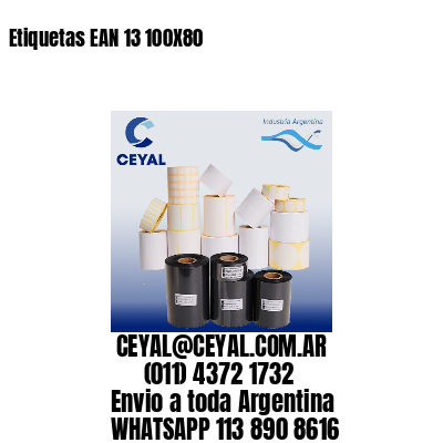 Etiquetas EAN 13 100X80