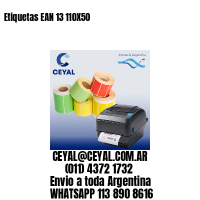 Etiquetas EAN 13 110X50