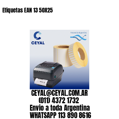 Etiquetas EAN 13 50X25