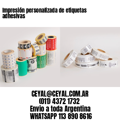 Impresión personalizada de etiquetas adhesivas