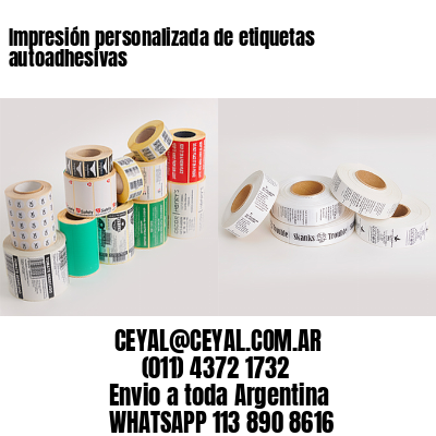Impresión personalizada de etiquetas autoadhesivas