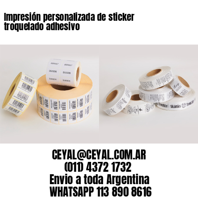 Impresión personalizada de sticker troquelado adhesivo