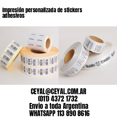 Impresión personalizada de stickers adhesivos