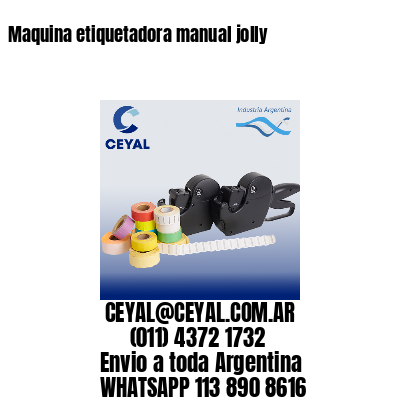 Maquina etiquetadora manual jolly