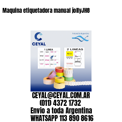 Maquina etiquetadora manual jollyJH8