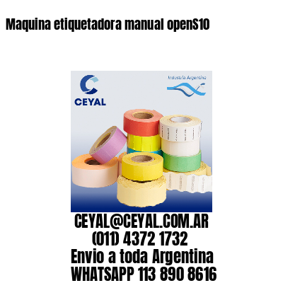Maquina etiquetadora manual openS10