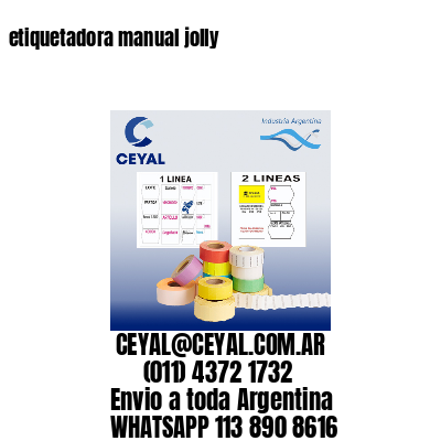 etiquetadora manual jolly