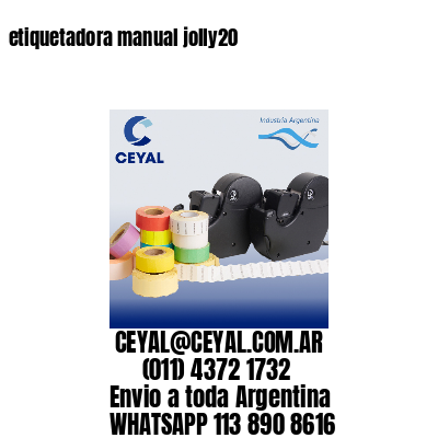 etiquetadora manual jolly20
