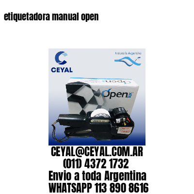 etiquetadora manual open