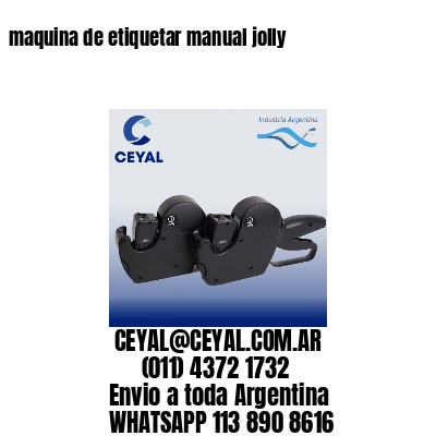 maquina de etiquetar manual jolly