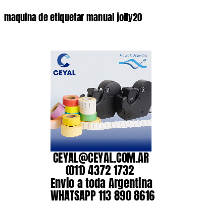 maquina de etiquetar manual jolly20