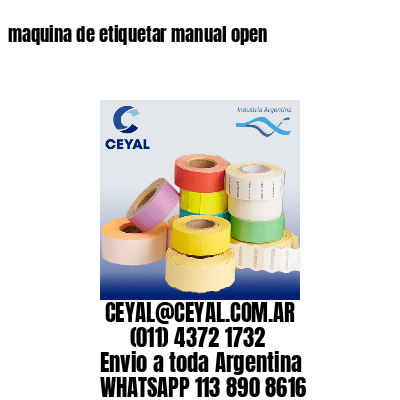 maquina de etiquetar manual open